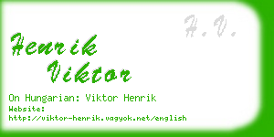 henrik viktor business card